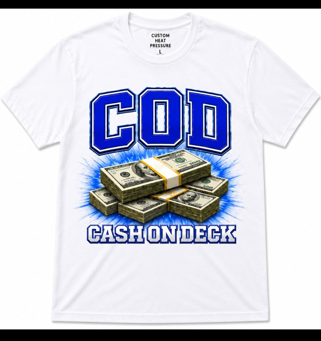 C.O.D. Signature Tee – Royal Blue Edition