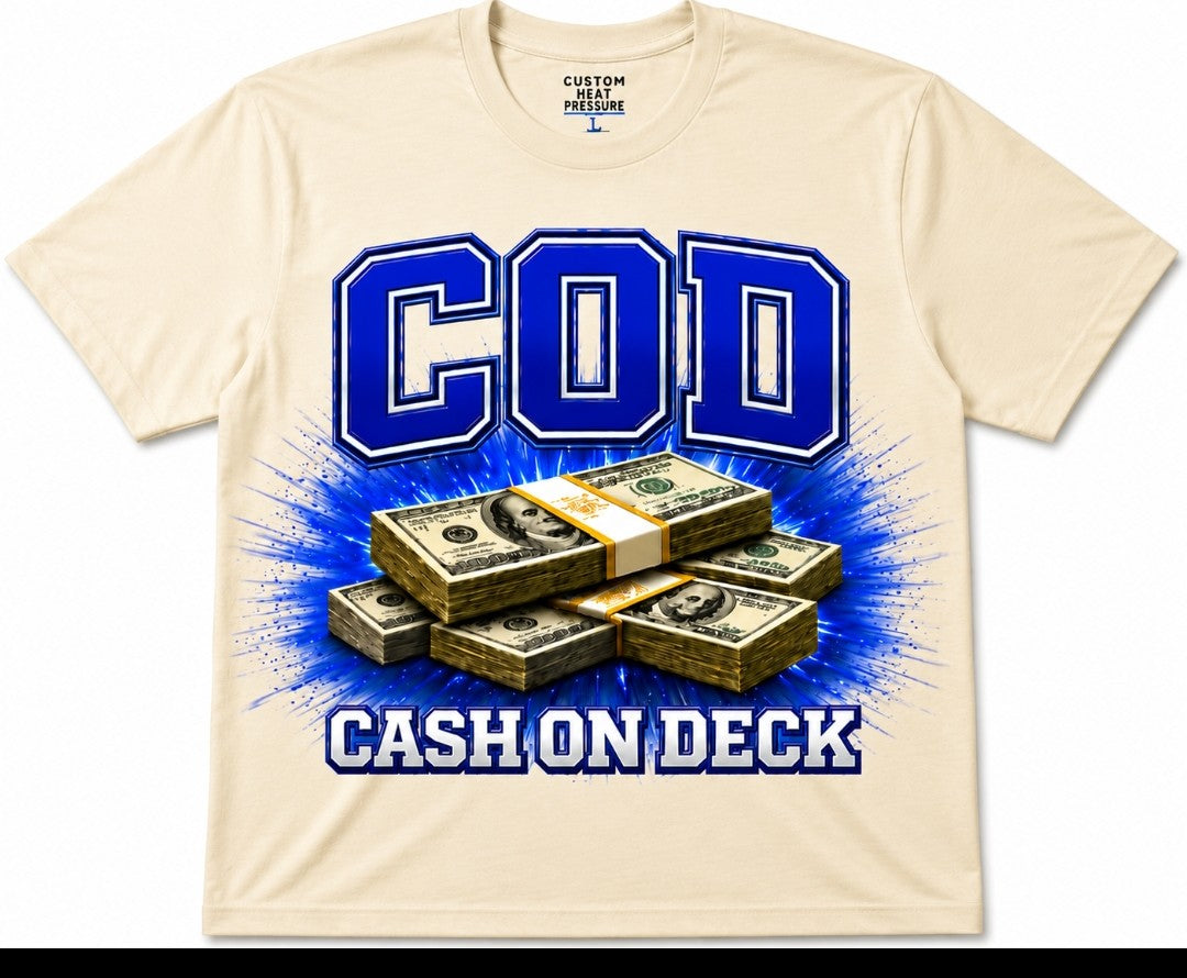 C.O.D. Signature Tee – Royal Blue Edition
