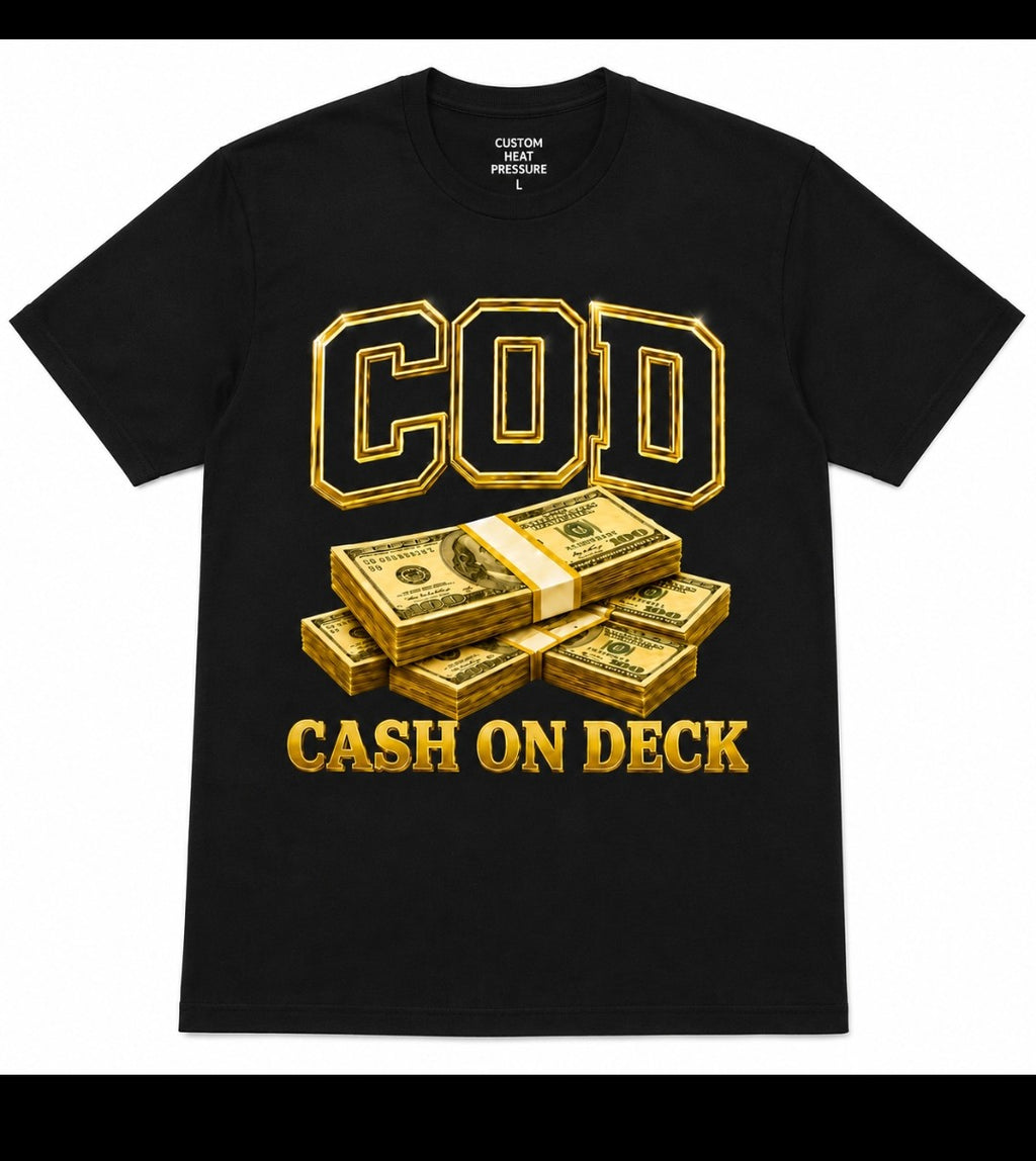 C.O.D. Signature Tee – Cash On Deck Gold Edition