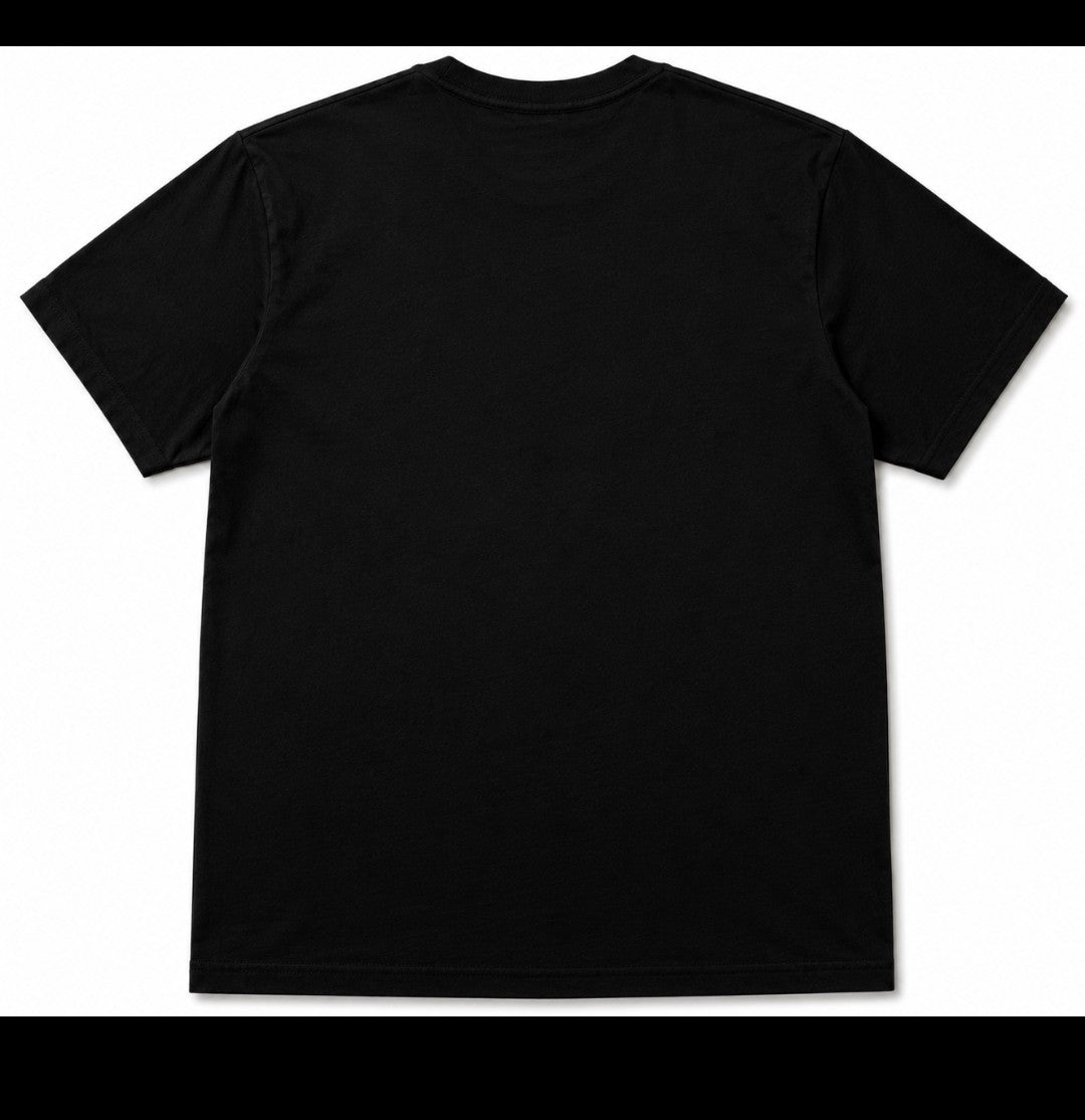 Custom Heat Pressure Signature Tee - Black