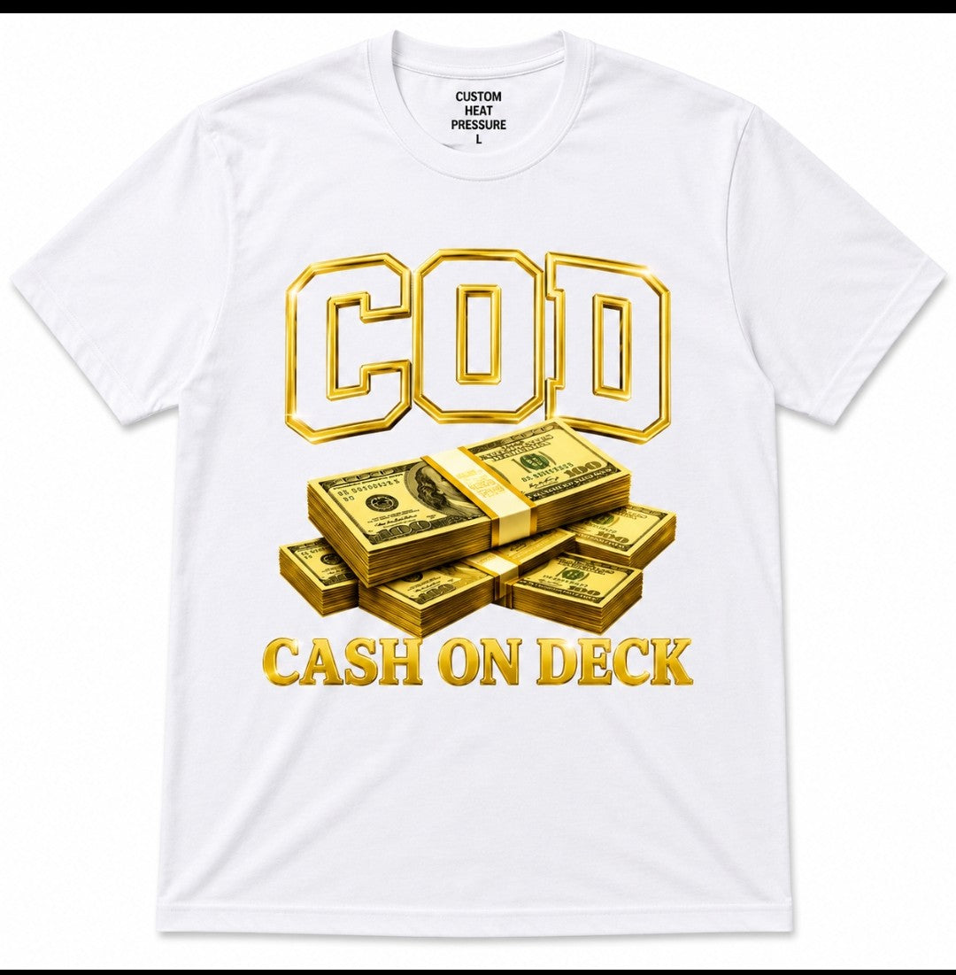 C.O.D. Signature Tee – Cash On Deck Gold Edition