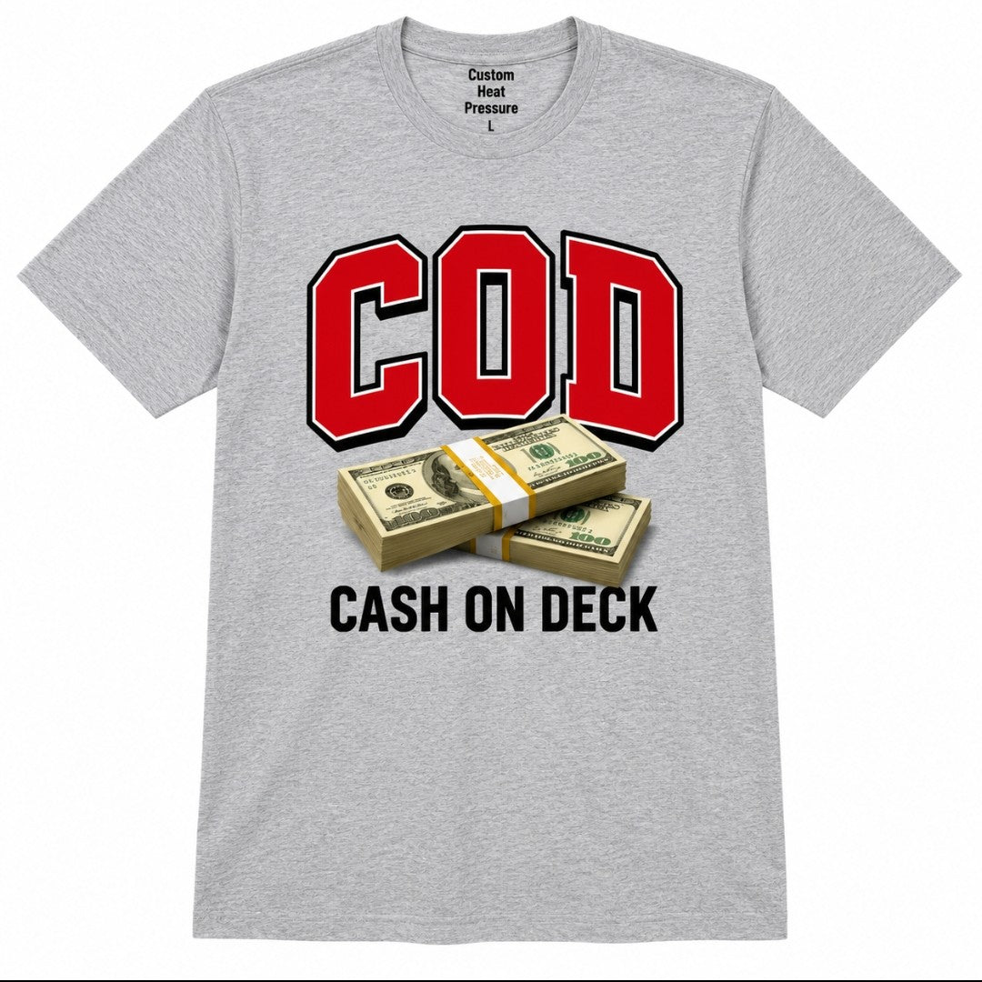 C.O.D. Cash On Deck Signature Tee – Red Edition | Premium Streetwear Graphic T-Shirt