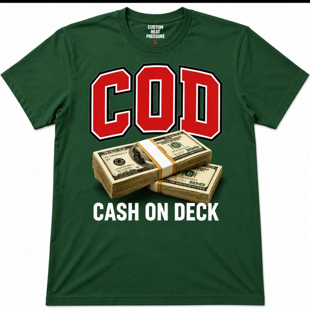 C.O.D. Cash On Deck Signature Tee – Red Edition | Premium Streetwear Graphic T-Shirt