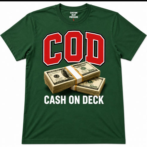 C.O.D. Cash On Deck Signature Tee – Red Edition | Premium Streetwear Graphic T-Shirt