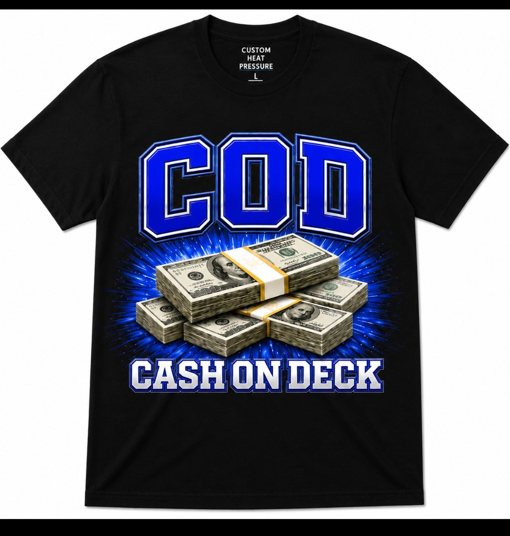 C.O.D. Signature Tee – Royal Blue Edition
