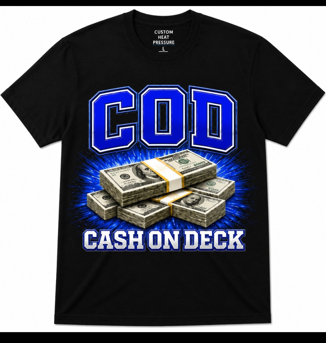 C.O.D. Signature Tee – Royal Blue Edition